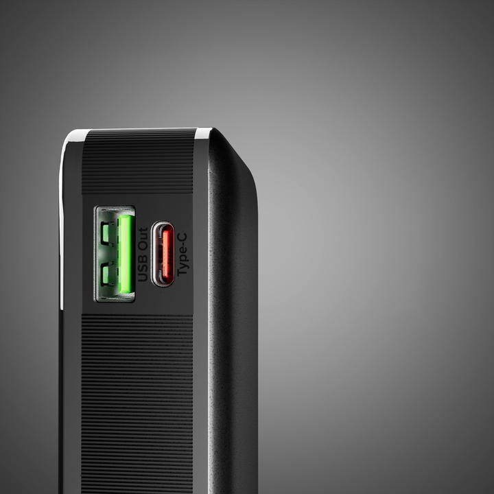 Produktbild SBS 10.000 mAh-Powerbank mit integriertem USB-C Kabel (10000 mAh, 20 W, 37 Wh)
