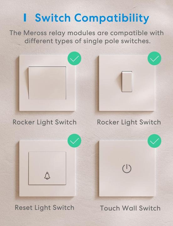 Actual product image Meross MSS810HK (Switch actuator)