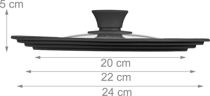 Actual product image Relaxdays Topfdeckel (24 cm, Plastic)