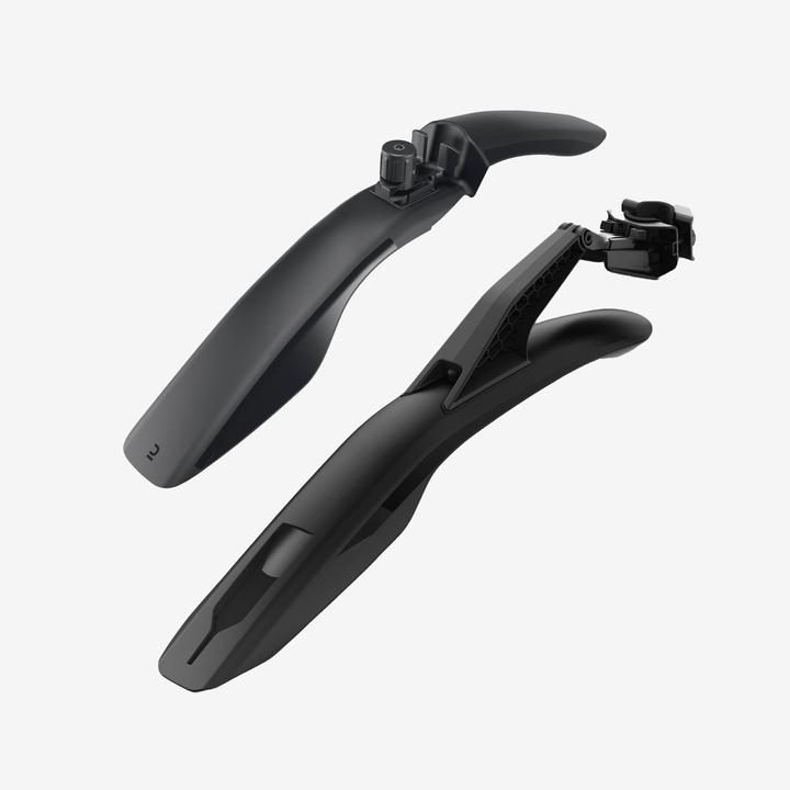 Rockrider MTB Schutzblechset vorne hinten starr 26" 27,5" 29" - V3 schwarz (Schutzblech Set)