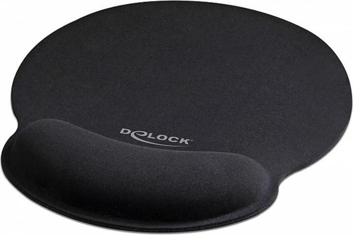Delock Mouse pad with palm rest round black (S)