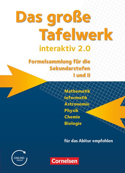 Produktbild Das grosse Tafelwerk interaktiv 2.0. Mathematik, Informatik, Astronomie, Physik, Chemie, Biologie. (Deutsch, Lothar Meyer, Hubert König, Wolfgang Kricke, Rolf Winter, Willi Wörstenfeld, Andreas Gramm, Karlheinz Martin, Wolfgang Pfeil, 2011)
