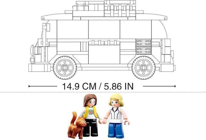 Immagine prodotto Sluban Klassieke Hippie Bus