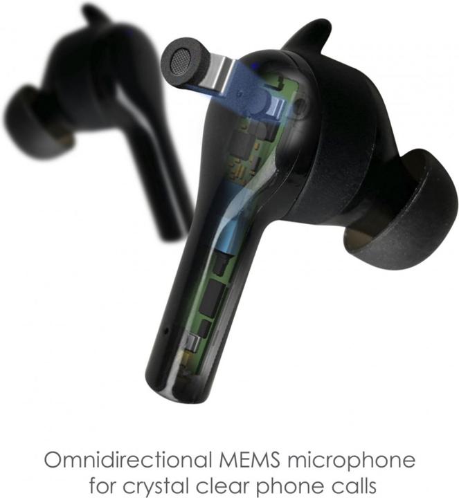 Produktbild Boompods Bassline GO Bluetooth® HiFi In Ear Kopfhörer In Ear Headset, Lautstärkeregler, schweissresistente... (NC, 7 h, Kabellos)