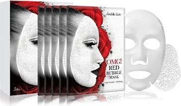 Actual product image double dare OMG! Red Bubble Mask