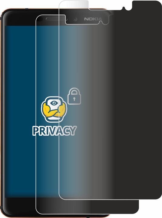 Productafbeelding BROTECT Anti-spionnetje privacyfolie Beschermfolie tegen blauw licht (2 Stuk, Nokia 6.1)