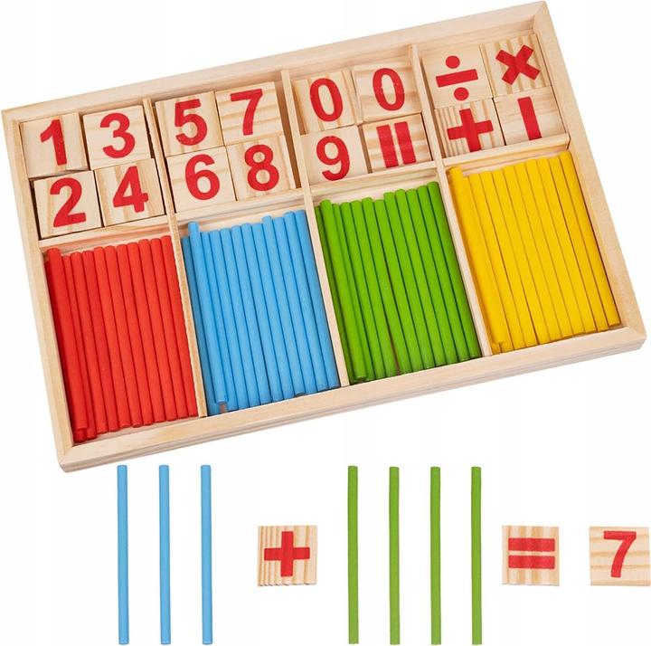 Actual product image Kruzzel Counting sticks - different colours