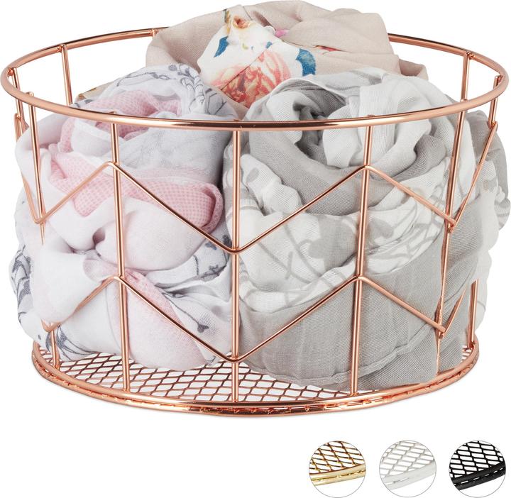 Image du produit Relaxdays Corbeille fil (1 x, 22 x 22 x 12,5 cm)