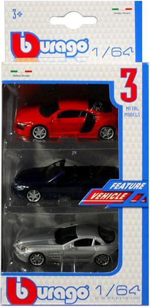 Produktbild Burago 3 STÜCK FAHRZEUG STRASSE 1/64EME