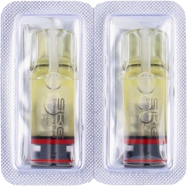 Actual product image SKE Crystal Plus Strawberry Burst - E-Pod refill - 2 pcs. à 2 ml (Strawberry)