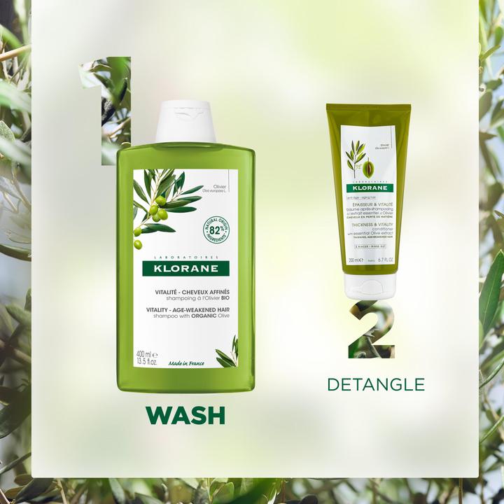 Produktbild Klorane Vitalisierendes Shampoo mit BIO-Olive (400 ml, Flüssiges Shampoo)