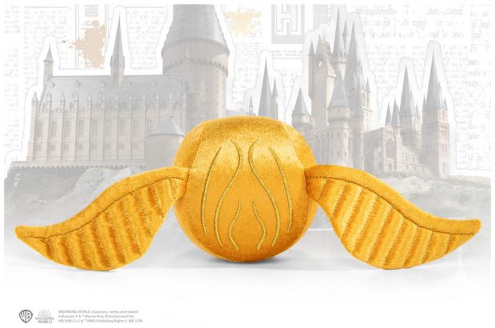 Actual product image Noble Collection Harry Potter oreiller avec peluche Quidditch Crest & Vif d'or (36 cm)