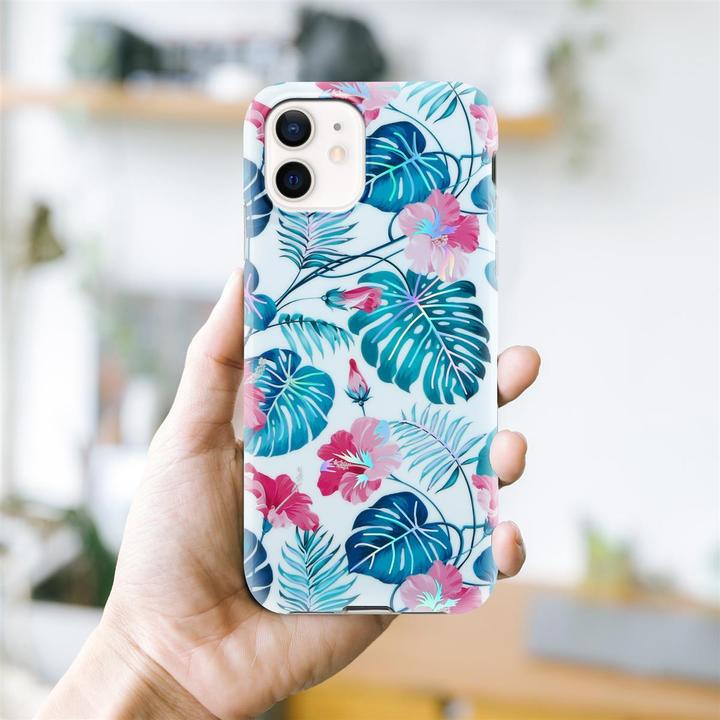 Actual product image Cadorabo IMD TPU Colorful Flowers & Leaves Cover (Apple iPhone 12, Realme 12 Pro+)