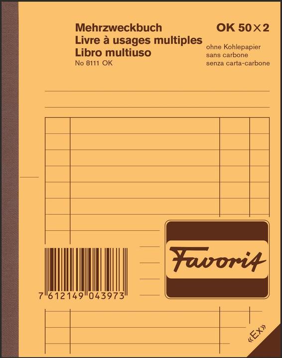 Favorit Livre à usages multiples (100 x)