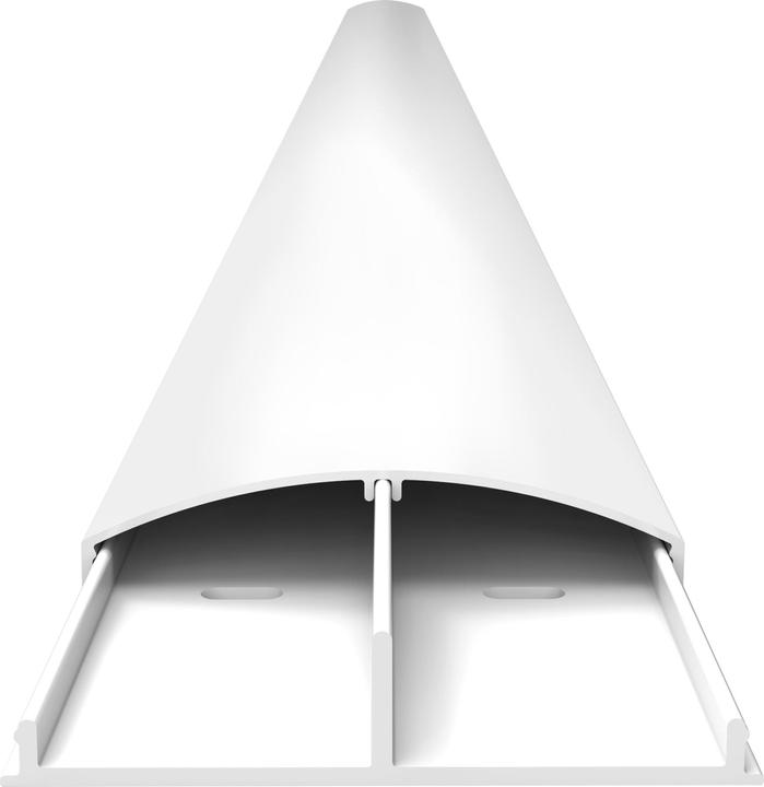 Actual product image Multibrackets Cable duct 75x1600, aluminum, white (Duct, 160 cm)