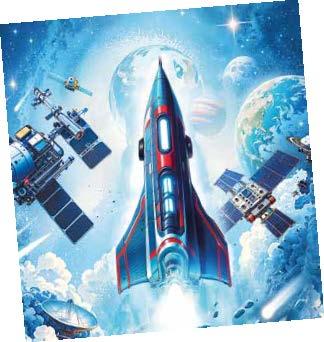 Produktbild Goldbuch Schultüte Weltraum 70 cm, Detailfarbe: Hellblau, Material (70 cm, 1 x)