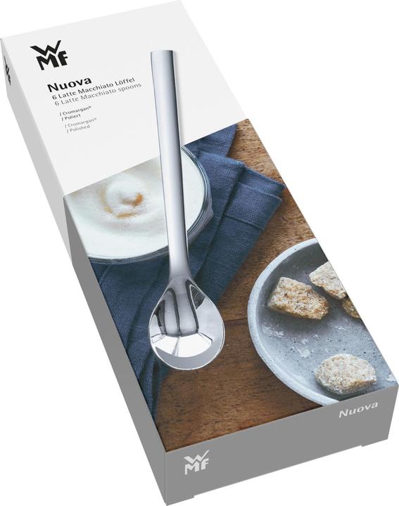 Produktbild WMF Latte Macchiato Löffel lange Löffel 19cm Joghurtlöffel 6tlg Nuova Edelstahl (6 Stück, Löffel)