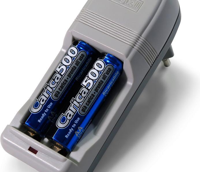 Immagine prodotto Beghelli Caricabatteria carica500 pack 2xaa 1500mah 2x (AA, AAA, Caricabatterie senza batteria)