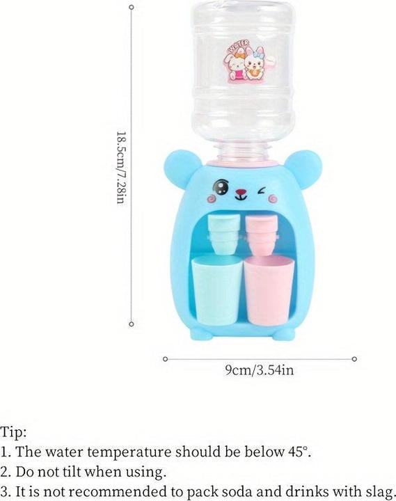 Actual product image Activity Board Role-play water dispenser, water dispenser with double water outlet, mini drink juicer
