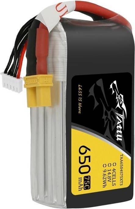 Productafbeelding Tattu RC batterij LiPo 650 mAh 14,8 V 75C (14.80 V, 650 mAh)