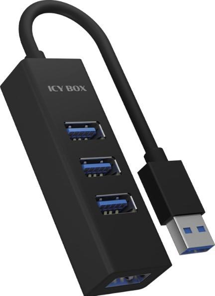 Actual product image Icy Box ICYBOX IB-HUB1419-U3 4x Port USB 3.0 Hub (USB-C, 4 Ports)