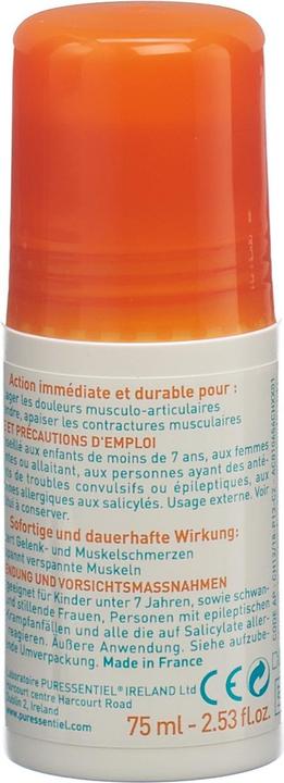 Valeurs nutritives et ingrédients Puressentiel Roll-on (1 x, 75 ml, 120 g)