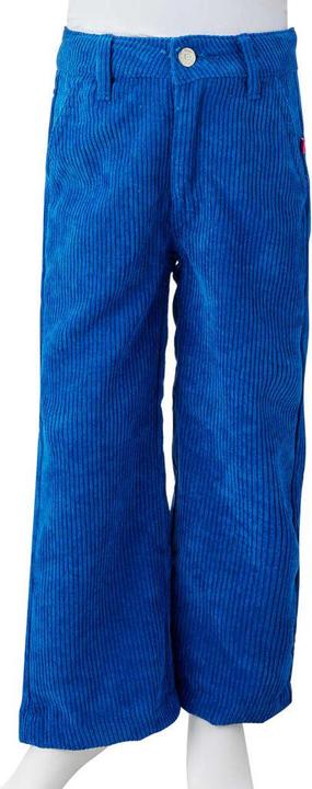 VidaXL Kinderhose Cord Kobaltblau 128,Material: 90 % Polyester. 7 (128)
