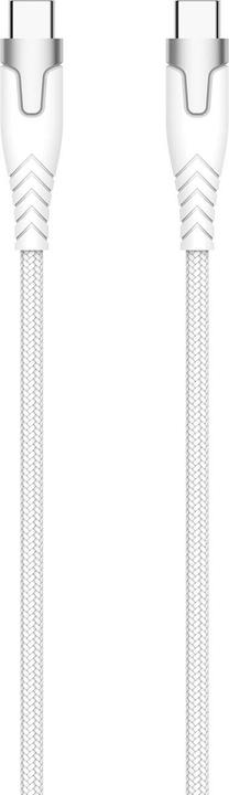 Produktbild Gear Kevlar-Kabel PRO USB-C auf USB-C 2.0 1,5 m Kevlar-Kabel mit Metallgehäuse Weiss (1.50 m, USB 3.0)