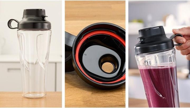 Produktbild Bosch Hausgeräte MMB2111M VitaPower Blender, 450 W, Stainless Steel (450 W)
