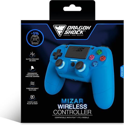 Immagine prodotto DragonShock Controller Mizar Wireless blu PS4 (PS4)