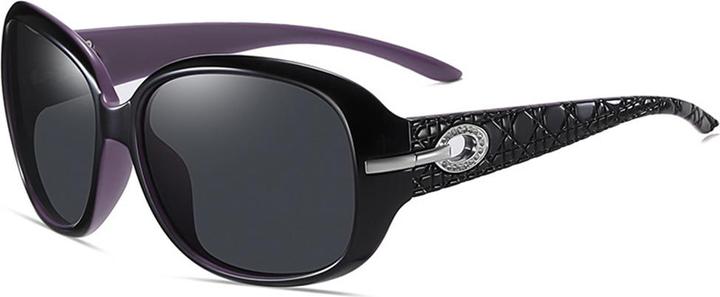 Techsuit - Sunglasses Polarized PC (2012) - UV Protection - Black / Purple / Gray