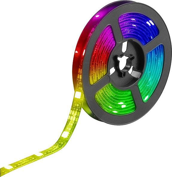 Produktbild Luminea 2er-Set WLAN-RGB-LED-Lichtstreifen (RGB, 200 cm, Indoor)