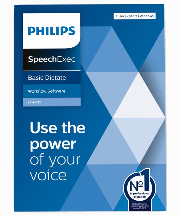 Image du produit Philips Logiciel SpeechExec Basic Dictate 11 LFH 4722 (HW)