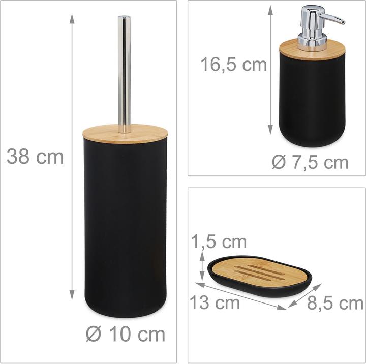 Image du produit Relaxdays . Ensemble de salle de bain