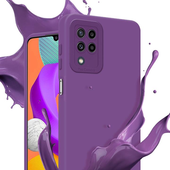 Productafbeelding Cadorabo Hoesje voor Samsung Galaxy M22 / M32 4G in TPU Fluid LM162 Style (Samsung Galaxy M22, Samsung Galaxy A32)