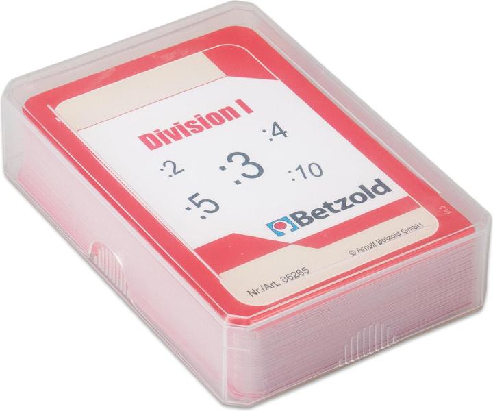 Image du produit Betzold Division I - Jeu de cartes pour le cylindre magique (Allemand)