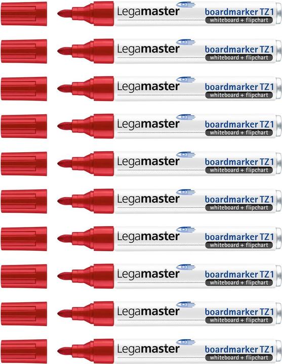 Etichetta energetica Legamaster Lavagna bianca e lavagna a fogli mobili TZ 1 (Rosso, 3 mm, 10 x)