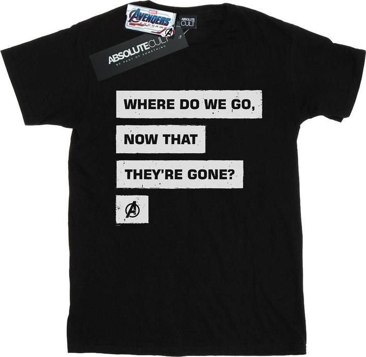 Image du produit - T-shirt AVENGERS ENDGAME WHERE DO WE GO - Homme (L)