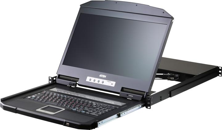 Image du produit Aten CL3116NX Commutateur KVM, 18,5 pouces TFT, VGA, PS/2-USB, 16 ports, DE-Layout