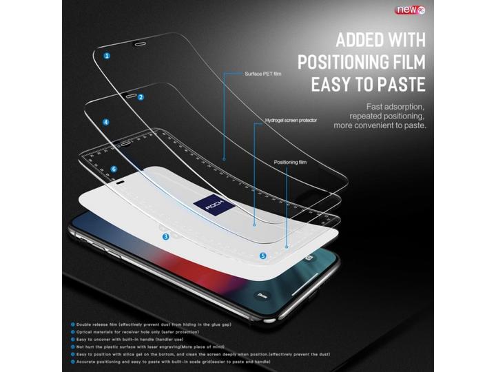 Actual product image Rock Hydrogel iPhone 11 Pro Max Protective Film 2x Set (2 Piece, Apple iPhone 11 Pro Max)