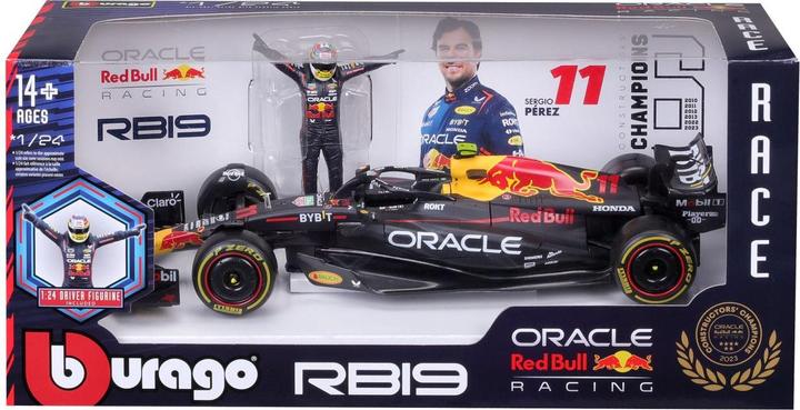 Immagine prodotto Bburago Red Bull F1 RB19 mit Figur 1/24 Pérez