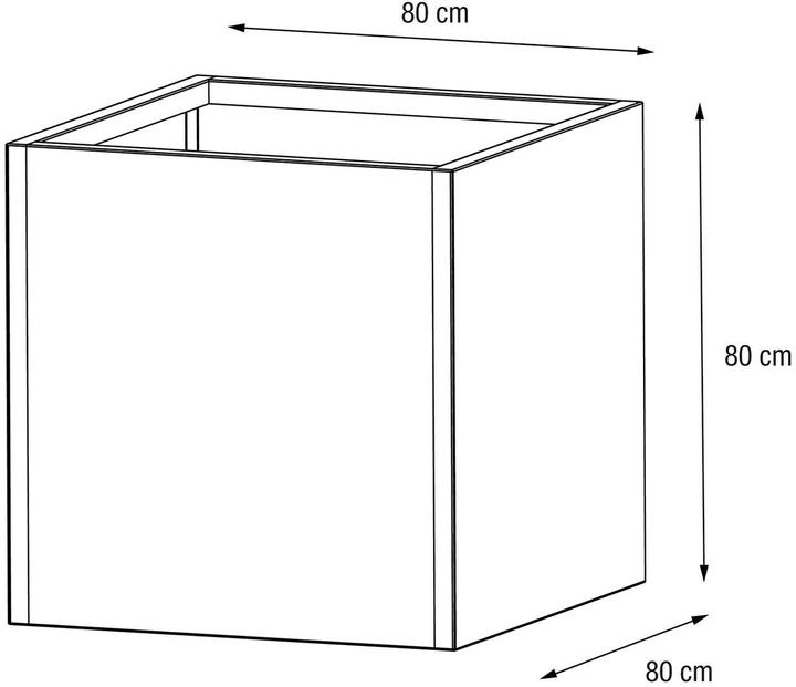Actual product image Herstera Metal Planter Cube (80 cm)