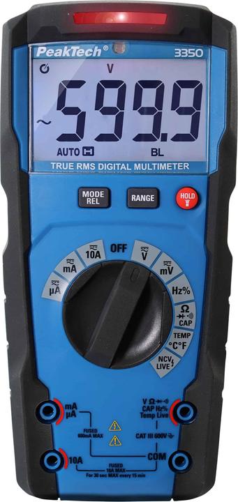 Peaktech P 3350 True RMS Digitalmultimeter (CAT III 600V)