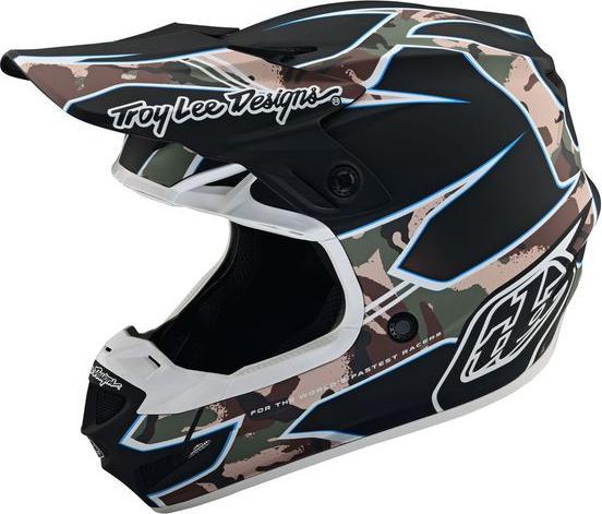 Actual product image Troy Lee Designs SE4 Polyacrylite MIPS helmet, Matrix Camo, black, XS | 54-55cm (55 cm)