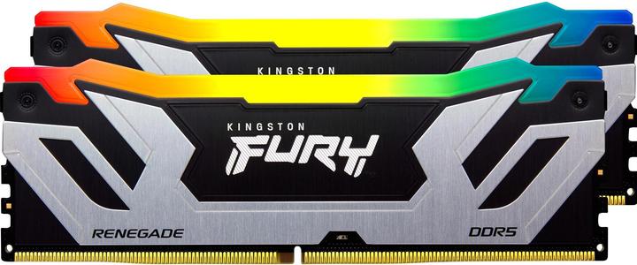 Produktbild Kingston 48GB 8800MT/s DDR5 CL42 CUDIMM Kit of 2 FURY Renegade RGB Silver (2 x 24GB, 8800 MHz, DDR5-RAM, CU-DIMM)