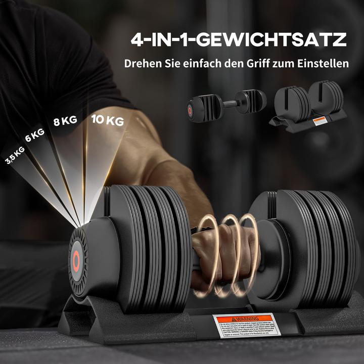 Produktbild Jamb Kurzhantel mit verstellbarem Gewicht (1 x 10 kg)