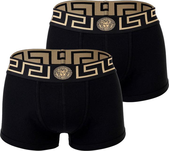 Actual product image Versace Bi-Pack Trunk Jersey Topeka Bi-Stretch Cotton Organic New Logo (XL, pack of 2)