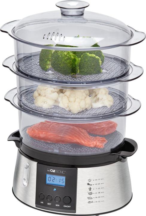 Clatronic Steamer with display, timer (EU plug)