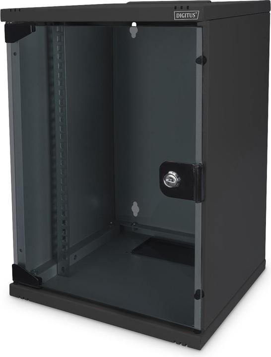 Produktbild Digitus Netzwerk-Set 254 mm (10") - 9HE, 312 x 300 mm (B x T) (5.71 HE, 10 Zoll Rack)