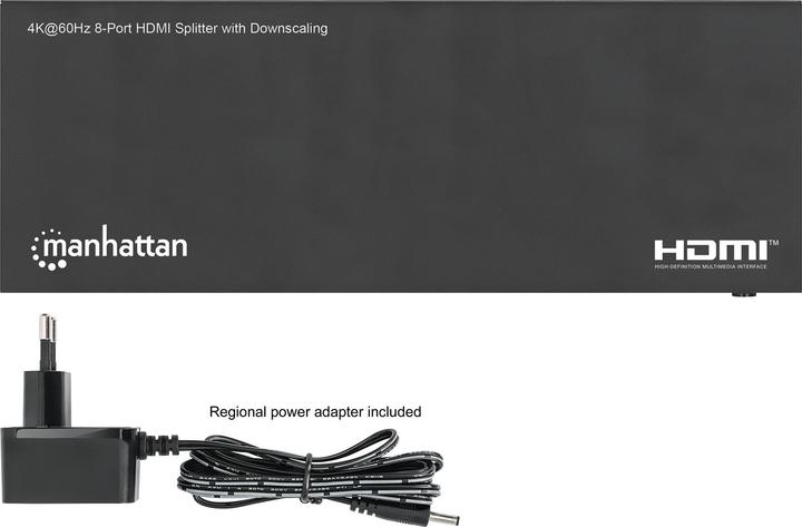 Produktbild Manhattan 4K@60Hz 8-Port HDMI-Splitter mit Downscaling